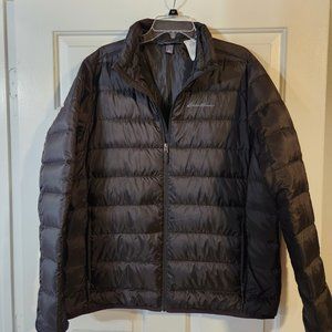Eddie Bauer puffy jacket Men's LG black